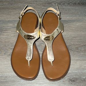 Gold Michael Kors Sandals